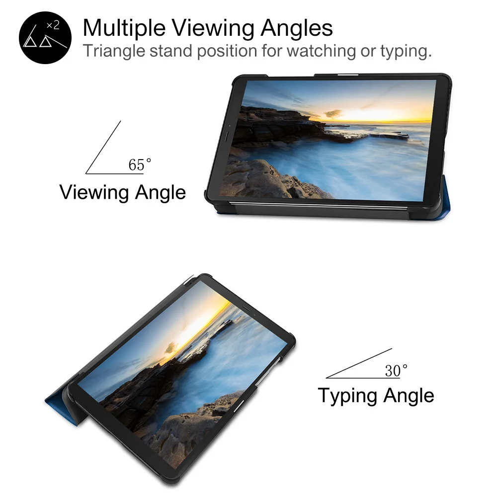 Cover Case for Samsung Galaxy Tab A 8.0 2019 Folio Stand Cover Shell for Samsung Galaxy Tab A 8.0 SM-T290 T295  T297+ free gifts
