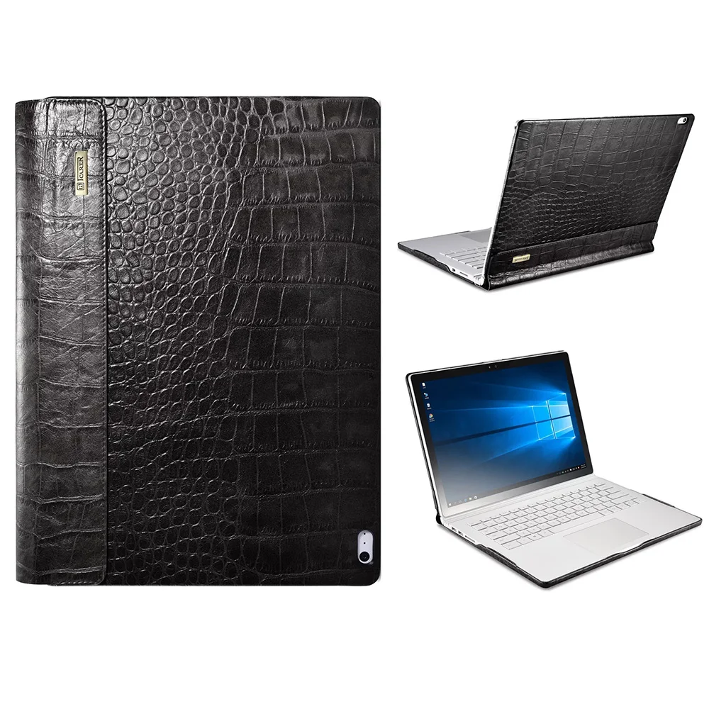 

Surface Book 2 Laptop Case Crocodile Genuine Leather Detachable Protective Cover for Microsoft Surface Book 13.5 Inch
