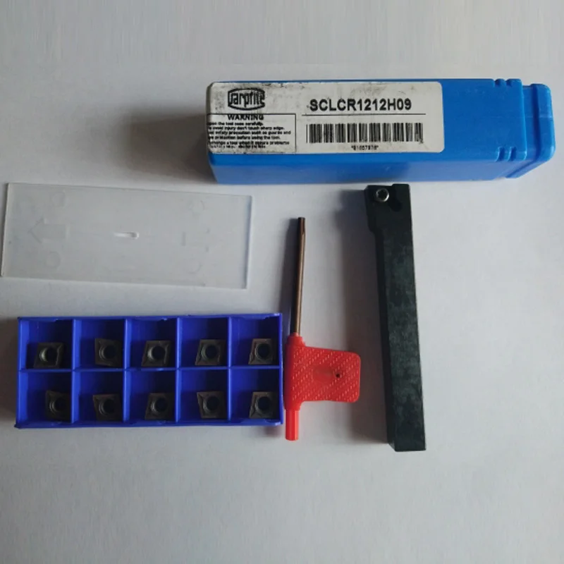 

1pc SCLCR1212H09 Lathe Turning Tool Holder Boring Bar + 10pcs CCMT09T304 Inserts with Mayitr Wrench