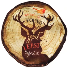 Лося и кольца с символом Древа Жизни круглые коврики Сельский стиль водонепроницаемый нескользящий коврик и ковер для гостиной Дети играть коврик для ног