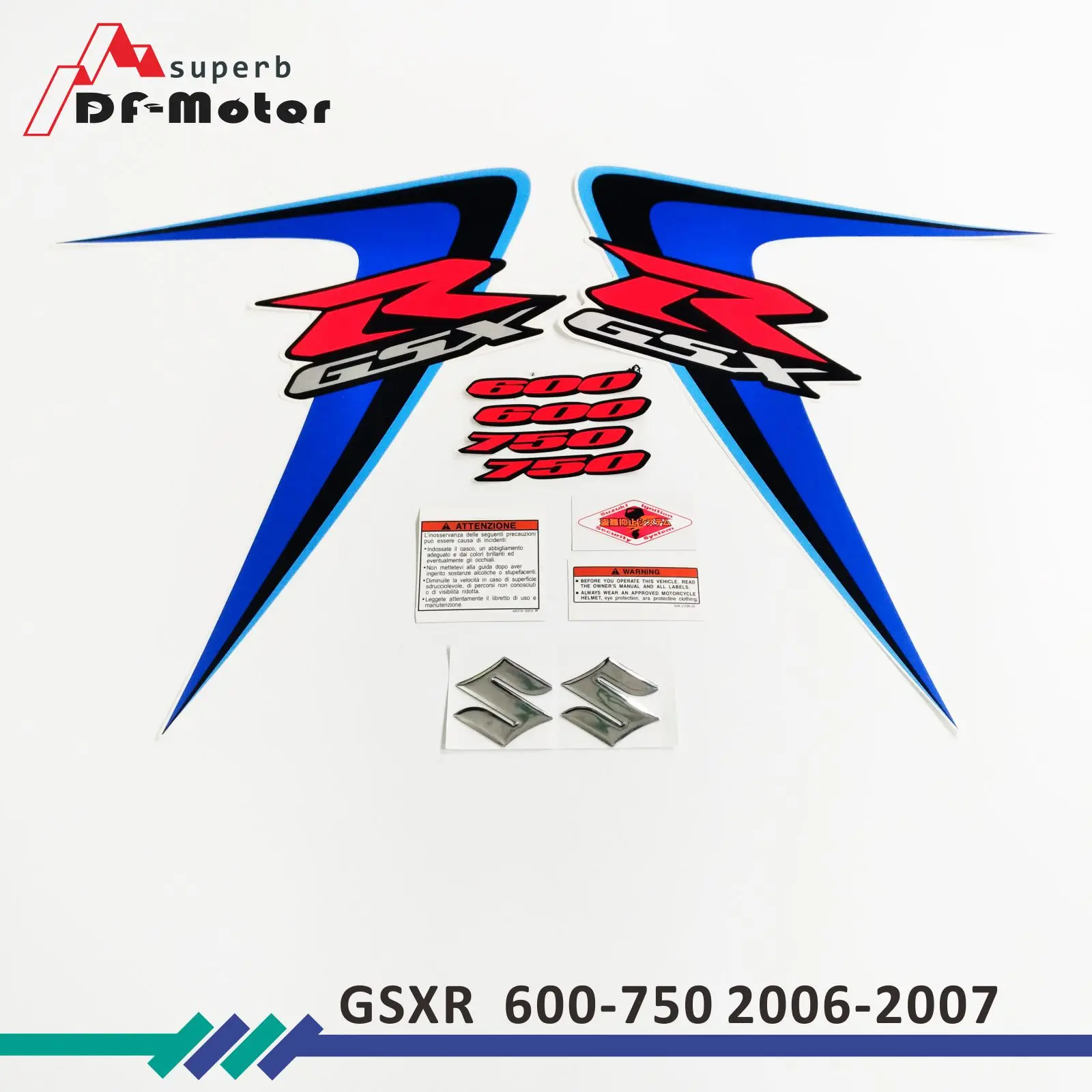 

New for Suzuki GSXR GSX-R GSX R 600 K6 2006 MOTO High Quality Decals Sticker Motorcycle Car-styling Stickers More K6 K8 K11 K7