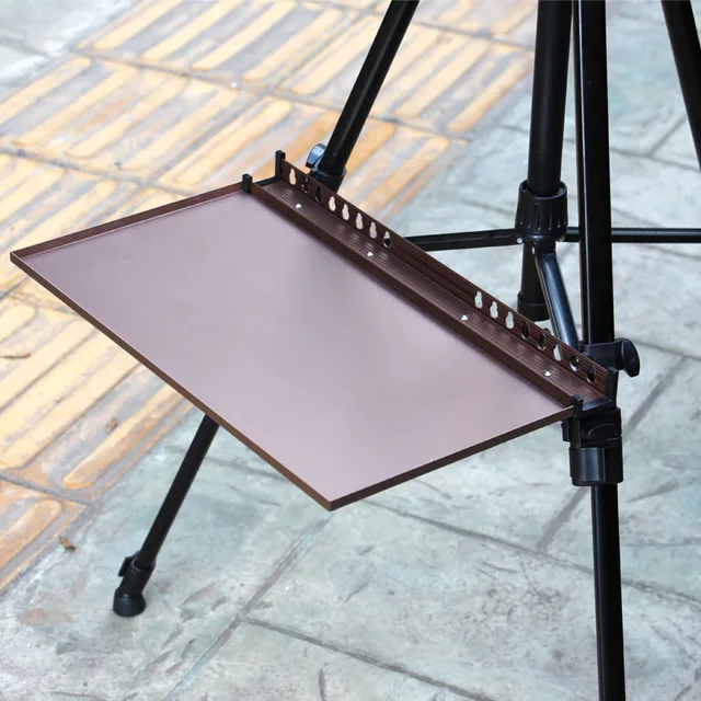 Aluminum Alloy storage tray folding easel painting collocation sketch painting style palette tool set For Artists Sketch Box 4