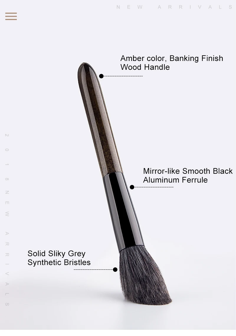 Pincéis de Maquiagem Fundação de Madeira Escova com Bolsa de Cosméticos Anmor Lote Conjunto Profissional Sombra Sobrancelha Portátil Compõem 15 Pçs - 3 High Quality Beleza e saúde