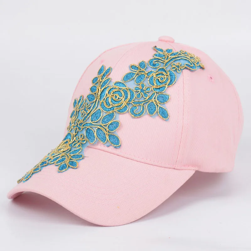 Novelty Floral Running Baseball Cap Women Hat Adjustable Leisure street hat Snapback Female