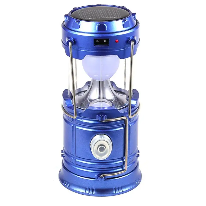 Collapsible Multifunction Camping Lantern Rechargeable Solar Tent