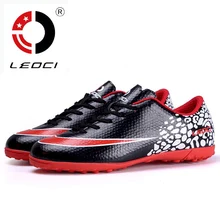 LEOCI 2016 Adult Men Soccer Cleats Turf Football Boots Shoes Hard Court Outdoor Soccer Training Sneakers Trainers Chaussure Foot
