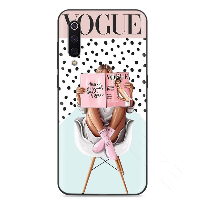 Lavaza Vogue чехол принцессы для девочек кофейного цвета для Xiaomi Redmi Note 8 8A 7 6 6A 5 5A 4 4X 4A Go Pro Plus Prime - Цвет: 1