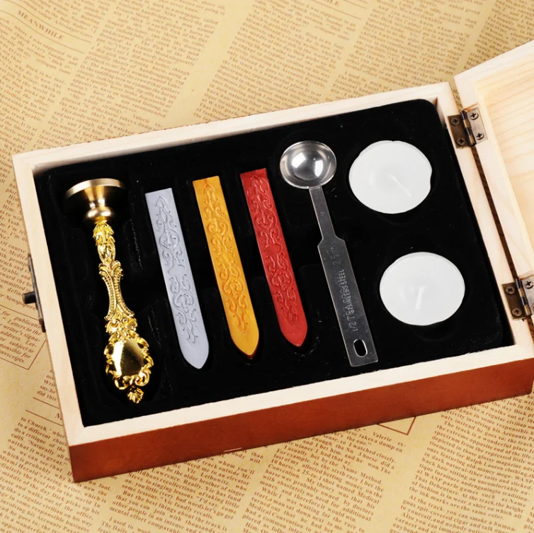Custom Design Metal Handle Wax Stamps Valentine S Day Birthday Gift Ancient Wax Seal Deluxe Suit