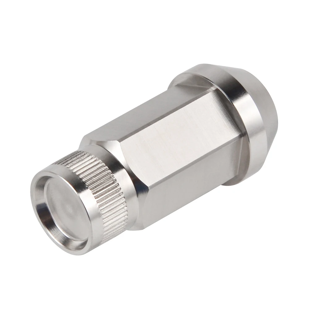 NICECNC 24PCS M14x1.5 Trail Wheel Lugs Nut Chrome Drift Rim Lug T304 Stainless Steel Bolts KDM Dub For Ford Expedition F-150