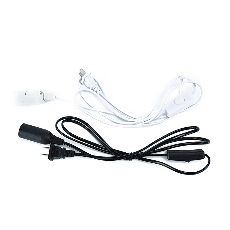 1 шт. белый/черный 1,8 м E14 подвесной включение/выключение света шнур питания с переключателем штекер в цоколь лампы Высокое качество