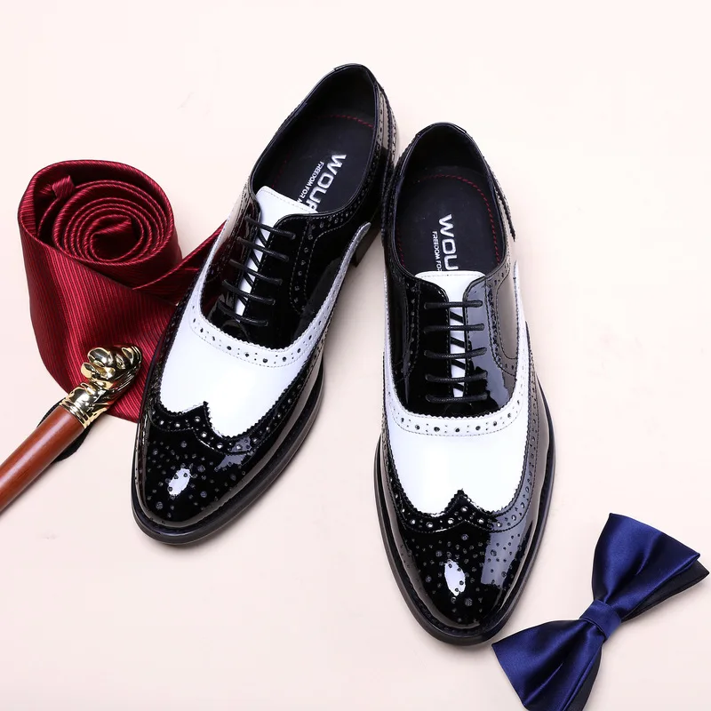 «Sapatos oxfords masculinos de luxo, calçados clássicos
