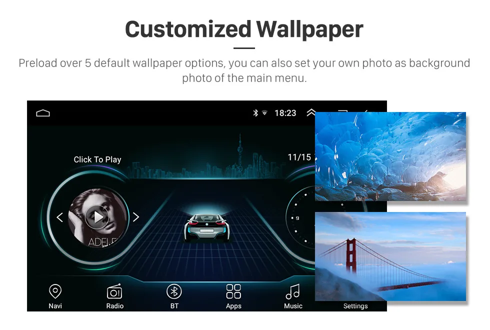 Seicane gps автомобильный 2Din Android8.1 Navi 10," сенсорный экран HD Радио стерео для Mitsubishi Lancer-ex 2008 2009- мультимедийный плеер