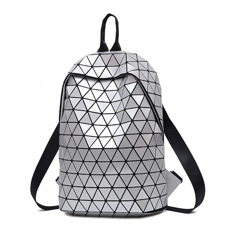 

Matte School Backpack for Teenage Girl Mochila Feminina Women Backpacks Travel Luminous Geometric Casual Bagpack Female 2019
