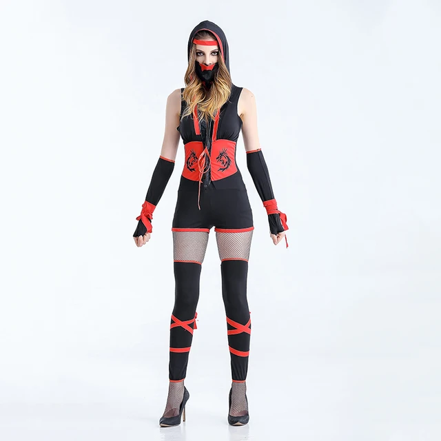 classic halloween costumes cosplay ninja costumes women fantasia martial ninja grim reaper halloween costume stage suit