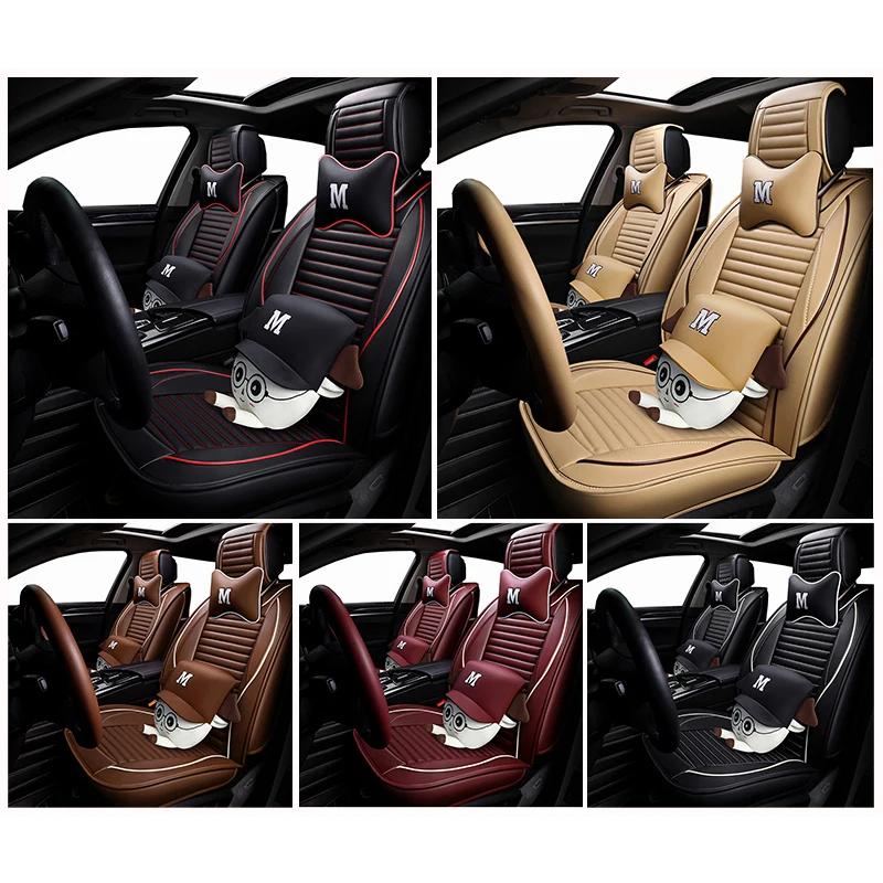 Новые кожаные универсальные чехлы на сиденья для volkswagen polo vw 6r 9n passat b5 b6 b7 b8 golf