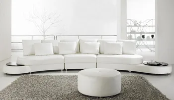 

Easy talk round sofa set with stool for living room, office