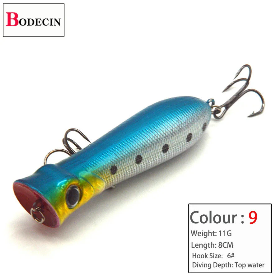3D Isca Popper Sea Fishing Lure Sea Pesca Tackle Peche Topwater 1PCS Crankbait Poppers Fishing Lures Artificial Trout Hard Bait (9)