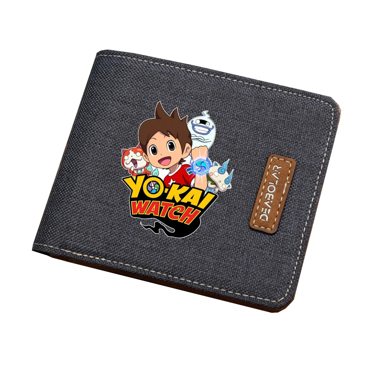 Gioco Caldo Yo-Kai Orologio Portafoglio Uomo Donna Stampa Corta Portafoglio Bifold Porta Monete Per Bambini Portafoglio Per Studenti In Tela Per Adole