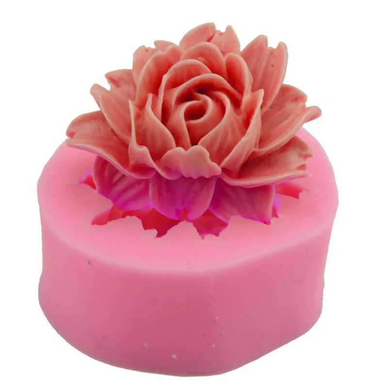 

Silicone Soap Mold for Making Rose Flower Fondant 3d DIY Form Handmade Cake Decorating Sugarcraft Moulds Silicon Mold Tools