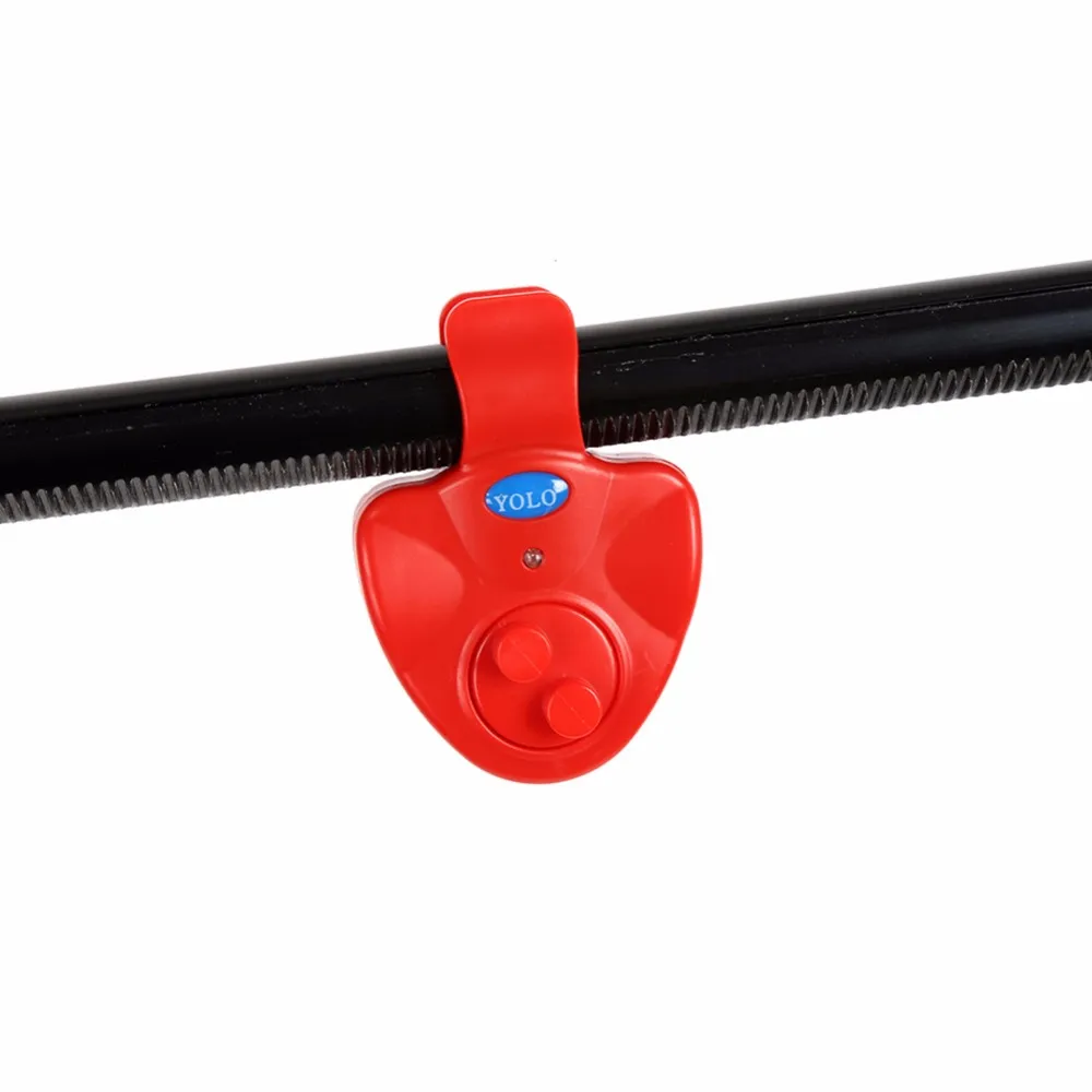 Vara de Pesca Alerta de Luz Eletrônico do Finder Preto Universal Alarme Som Led Clip on Pesca Rod 2016 s 14 Caixa p/ equipamento de pesca