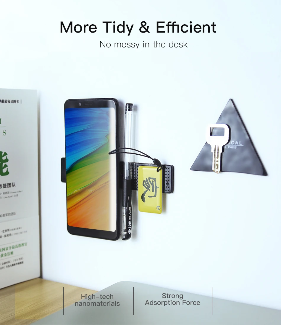 ACCEZZ моющийся волшебный повторный держатель для телефона Подставка для Xiaomi мобильный сотовый телефон планшет настенный стол Автомобильная паста гелевая накладка Гибкий Кронштейн