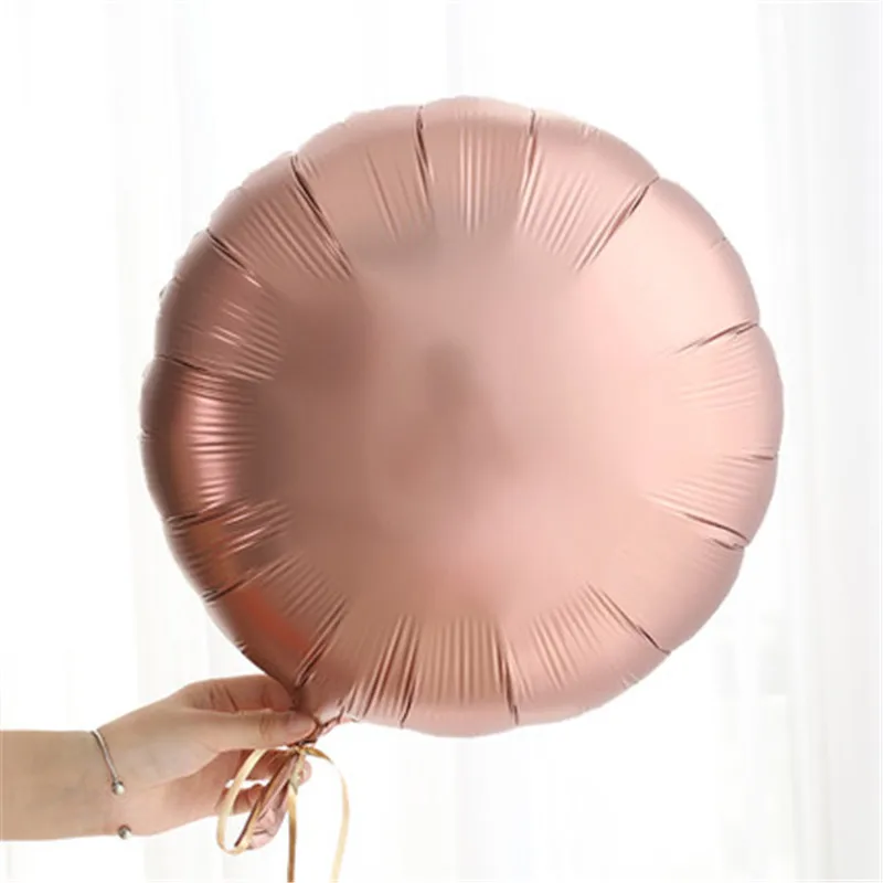 10 шт. 18 дюймов хромированные металлические круглые матовые гелиевые высококачественные фольгированные шары для вечеринок на день рождения Свадебный декор - Цвет: 001
