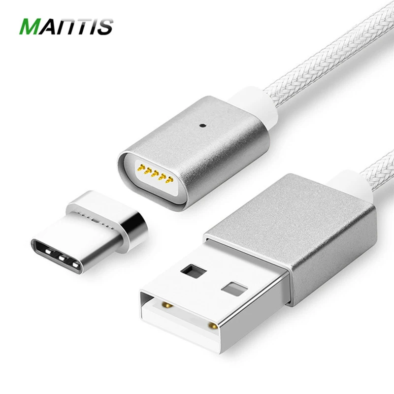 

Mantis Original Type C Magnetic Cable 1M Nylon USB C Sync Charging Cable for Oneplus 5 Huawei P10 Xiaomi Mobile Phone Cable