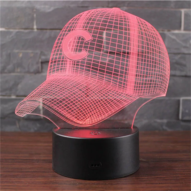 

CHENGYILT LED Night Light 3D C cap/Tricyclic/Castle/Ferris wheel/Victory gesture/Rose/Balloon/Moon bear Night lamp for kids