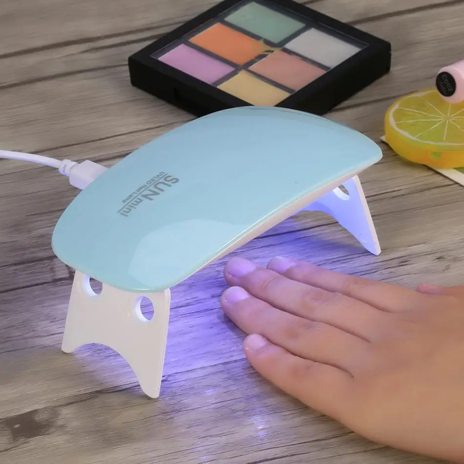 

6W Mini Nail Equipment UV LED Nail Dryer USB Charger Cure LED Nail Gel Machine For Drying Nail Polish