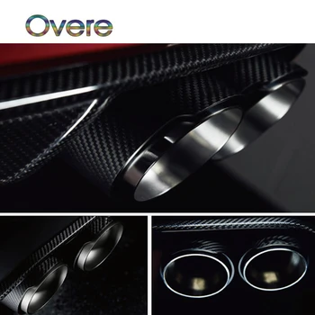 

Overe 1PC Carbon Fiber Car Exhaust Pipe M performance Styling For BMW 1 2 3 4 5 6 7 Series F30 F20 E81 E87 E90 E36 Accessories