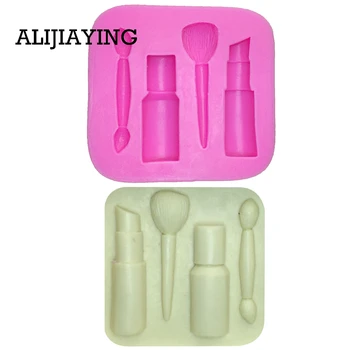 

M0075 Makeup Tools Lipstick Silicone Mold Gumpaste Chocolate Candy Clay Molds Cupcake Fondant Cake Decorating Tools