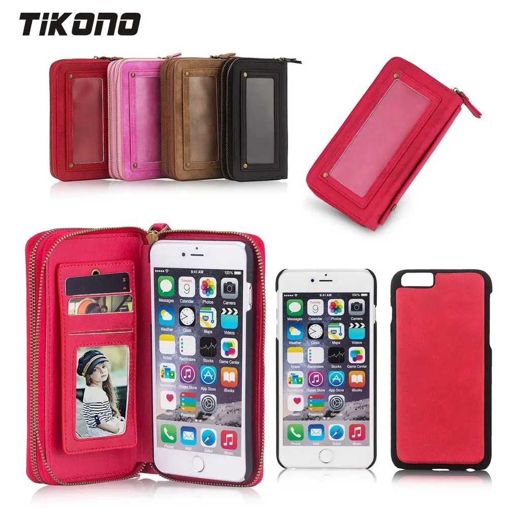 bilder für Multifunktions Brieftasche Leaher Kartensteckplatz Fallabdeckung für iPhone 6 6 S 6 Plus 6 S P Reißverschluss Geldbörse Beutel-telefon Bags Dame Handtasche Abdeckung bilder für Multifunktions Brieftasche Leaher Kartensteckplatz Fallabdeckung für iPhone 6 6 S 6 Plus 6 S P Reißverschluss Geldbörse Beutel-telefon Bags Dame Handtasche Abdeckung