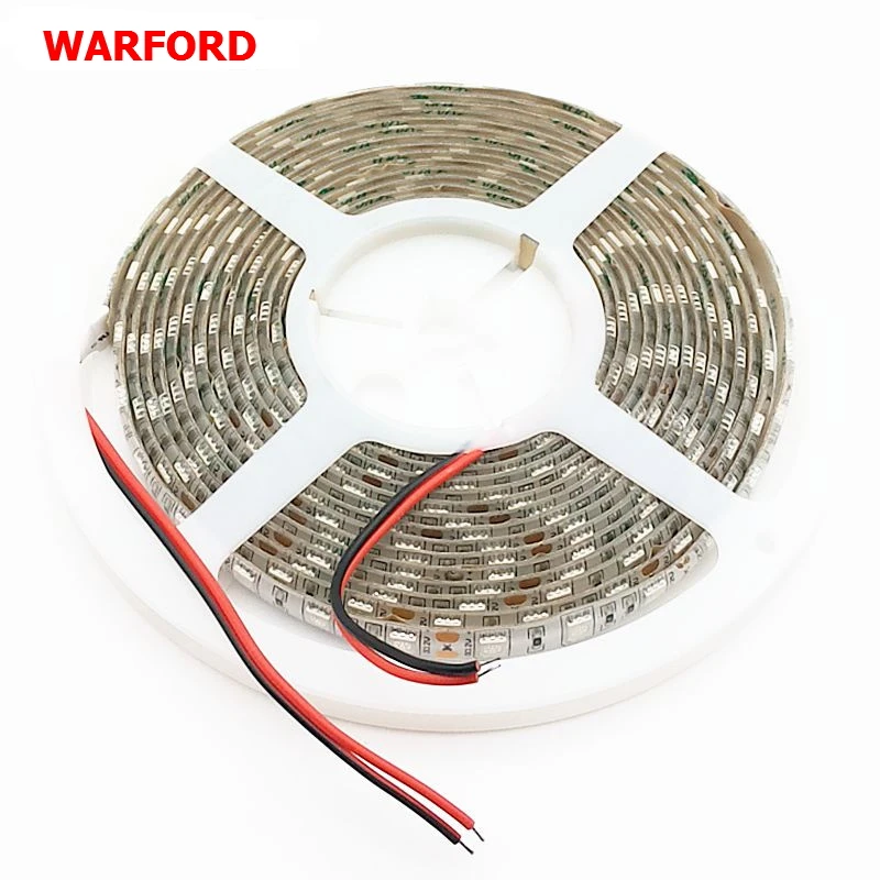 Уорфорд (5 м/roll) DC12V 5050 УФ Водонепроницаемый 60 Светодиодный s/m Ultra Violet 395-405nm IP65