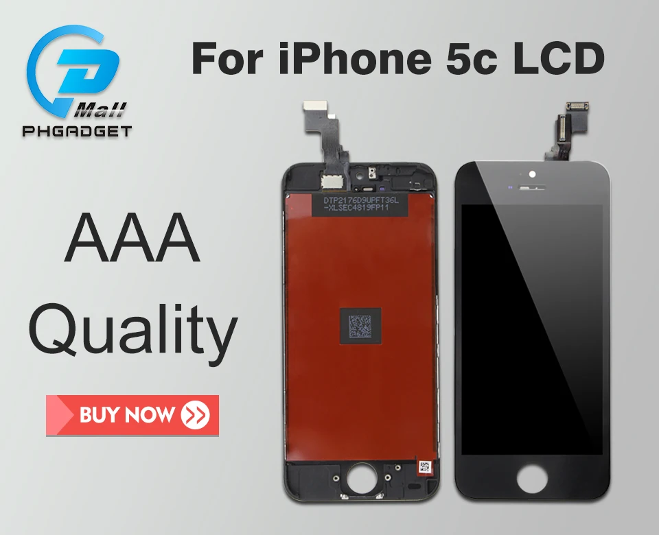 10 шт./лот AAA сенсорный экран и ЖК-дисплей для iPhone 5C дигитайзер Замена черный и белый