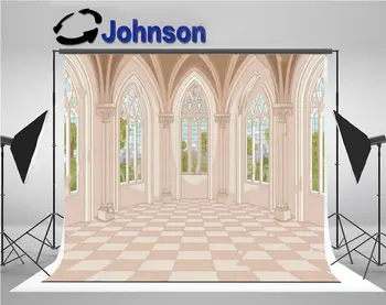 

palace Medieval Castle Hall photography backgrounds Vinyl cloth High quality Computer print wedding backdrops