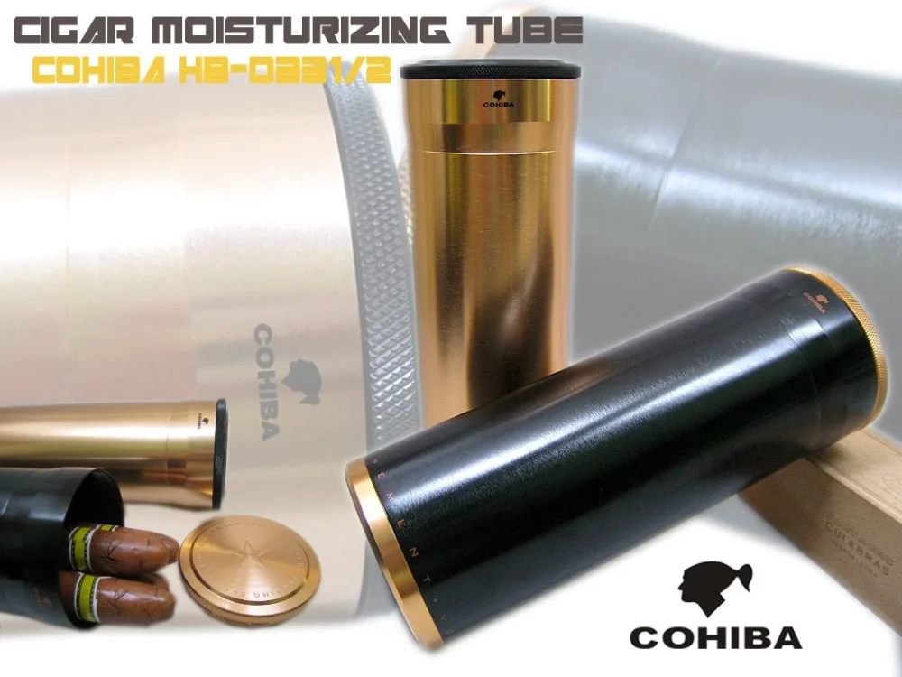 Хьюмидор для сигар COHIBA чехол с увлажнителем большой портативный держатель