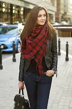 Womens Winter Large Blanket Oversized Shawl Plaid Check Warmer Tartan Scarf Wrap