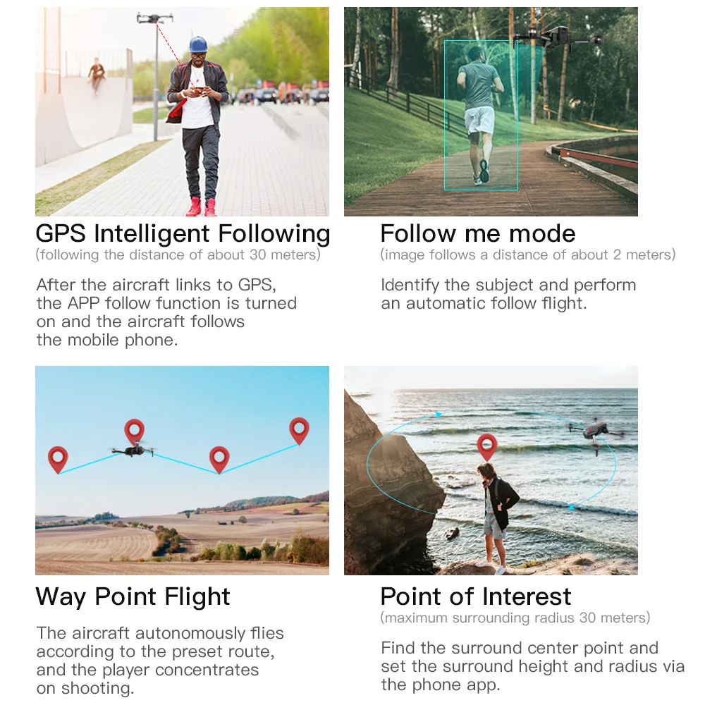  Profissional GPS 5G Foldable Drone with Camera 4K WiFi FPV Wide Angle Optical Flow Brushless RC Qua