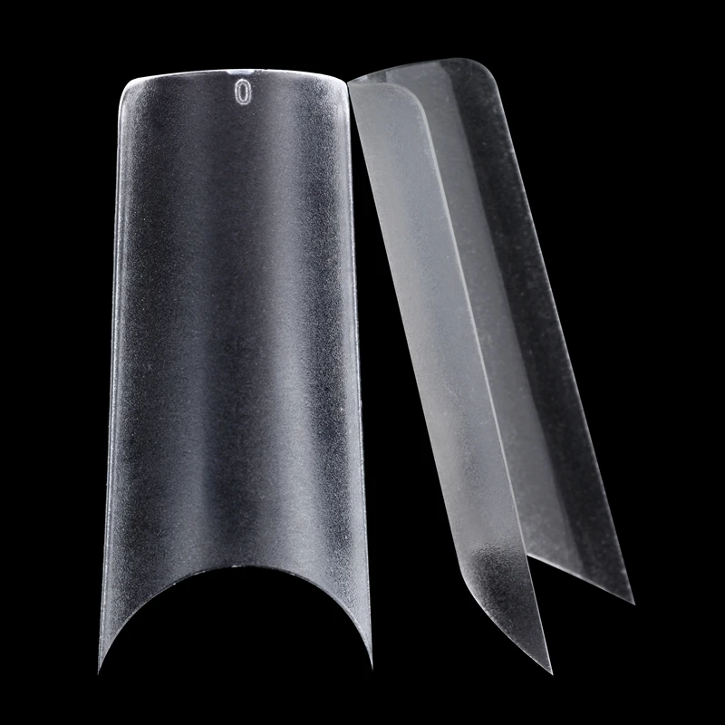 

240 PCS Ultra-Thin False Nail Tips Half Cover Manicure Fake Nails False Nail Tips Folded Without Trace Half Stickers