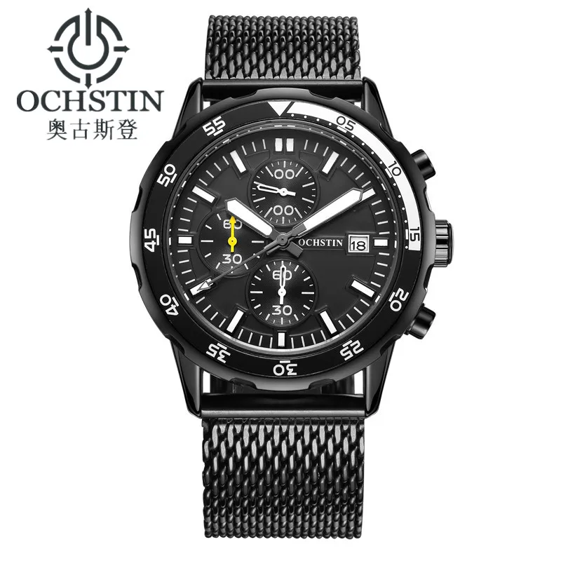 Fashion Men Watch Luxury Brand Sport Quartz Watch Men Wrist Watch Stainless steel mesh band Business