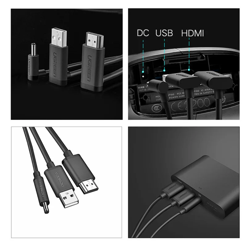 

HDMI USB DC 3 in 1 Cable For HTC VIVE VR Headset Helmet cable VR Accessories, Fast shipping service