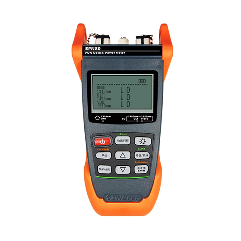 

High precision EPN80 optical power meter loss test instrumentation,Digital Singlemode PON Optical Power Meter with VFL