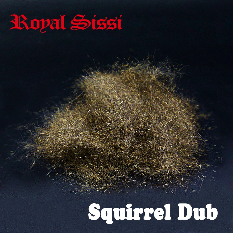 

Royal Sissi hot total 4grams big volume natural squirrel dub fly tying spiky nymph dubs undyed raw dubbing fly tying materials