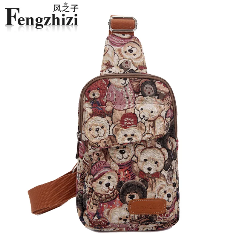 

2017 Hot Canvas Shoulder Bag Fashion Trending High Quality womens Crossbody Bag Black Chest Pack women Bags Bolsa