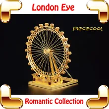New Coming Gift London Eye 3D Model Building Kits Mini Metal Sky Wheel Puzzle Toy Nano Park Model DIY Education Collect