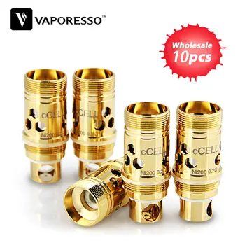 

10pcs Original Vaporesso Ceramic CCELL Replacement Coil 0.5ohm & 0.6ohm & 0.9ohm for Target Tank/Target Pro/ORC Tank/Gemini Tank