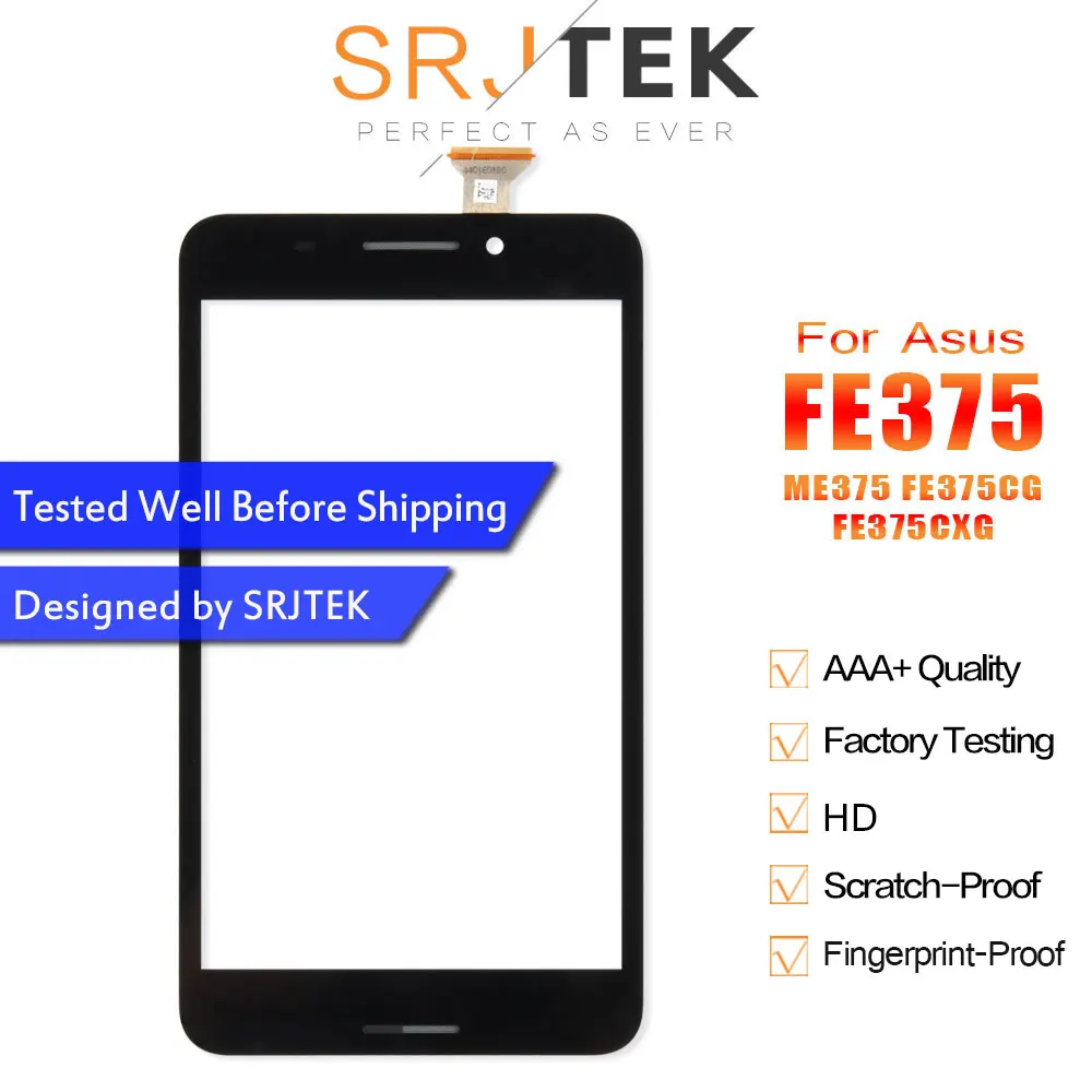 SRJTEK 7 дюймовый сенсорный экран для ASUS Fonepad FE375 FE375CG FE7530CXG ME375 K019 дигитайзер