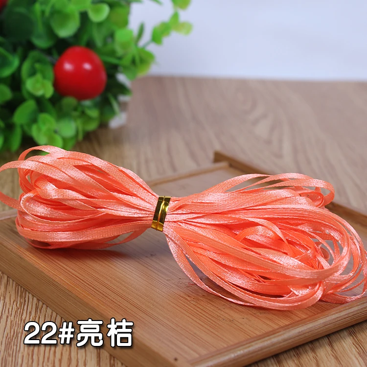 Light Pink Silk Satin Ribbon for Decoration and DIY Projects (10 Meters)