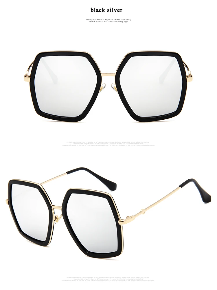 LongKeeper металлические женские крупные солнцезащитные очки с большой оправой солнцезащитные очки роскошные женские туфли-лодочки и зеркальными стеклами, UV400 синий Óculos