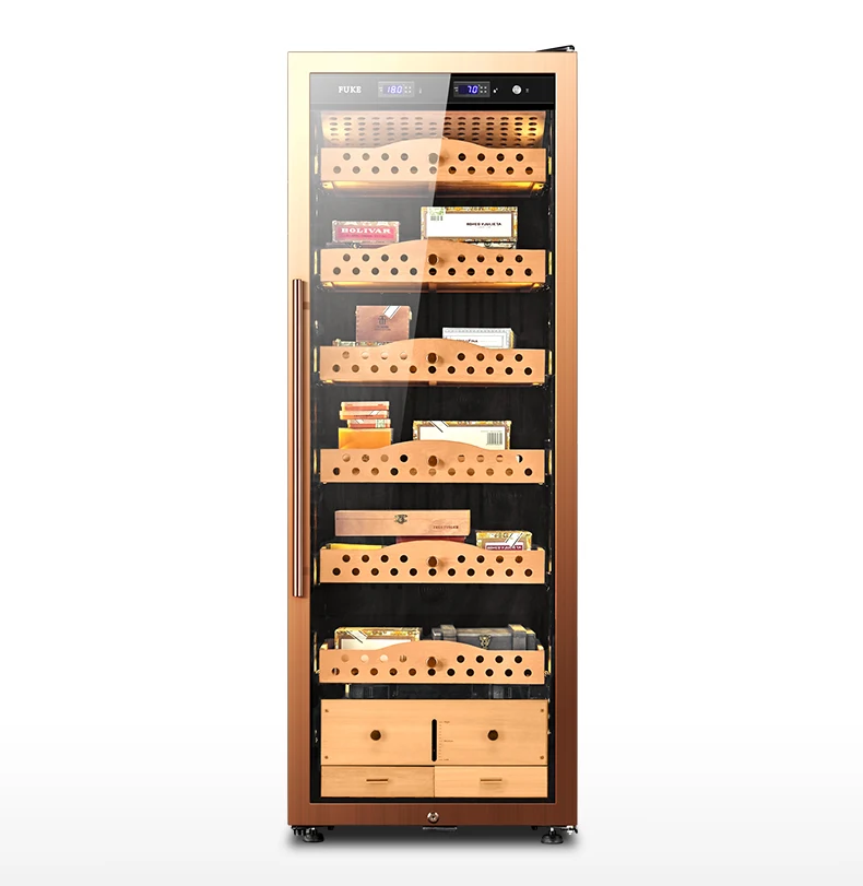 FK-78C3 шкафчик для хранения сигар "humidor" светодиодный свет хьюмидор кулер шкафчик фирмы "humidor" деревянный из испанского кедра сигары кулер